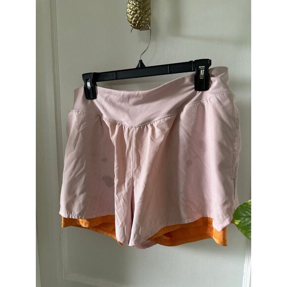 TEK Gear women’s size large orange and pink workout shorts - Picture 2 of 10